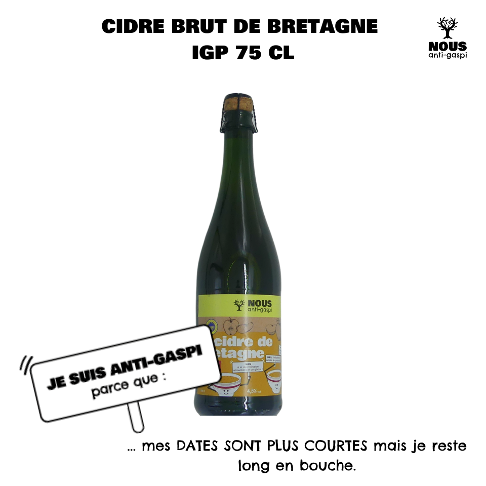 Cidre brut NOUS anti-gaspi