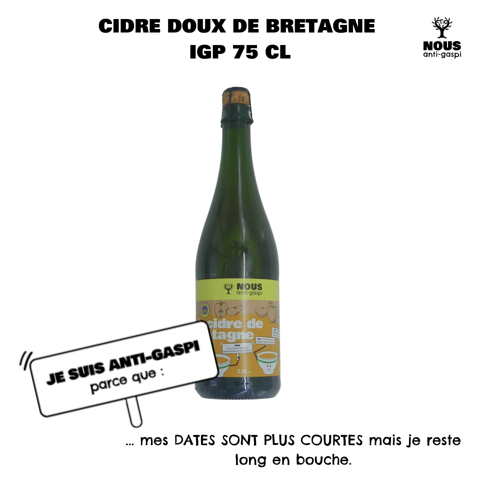 Cidre doux NOUS anti-gaspi