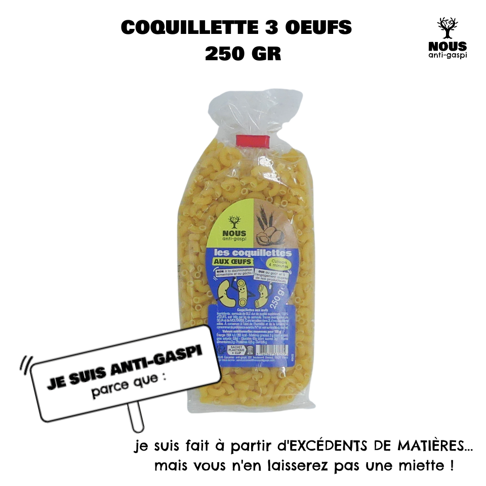 Coquillettes NOUS anti-gaspi