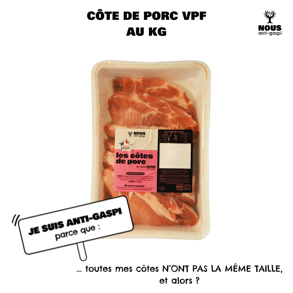 Côte de porc NOUS anti-gaspi