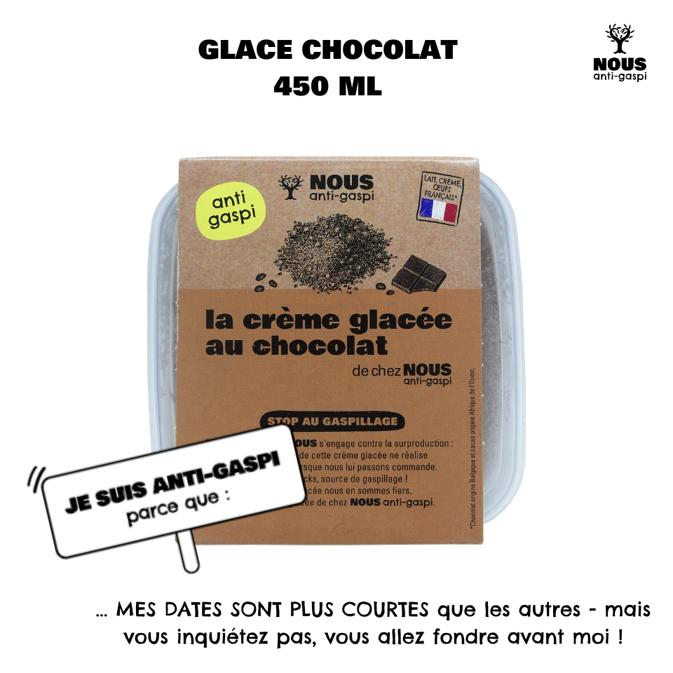 Glace chocolat NOUS anti-gaspi