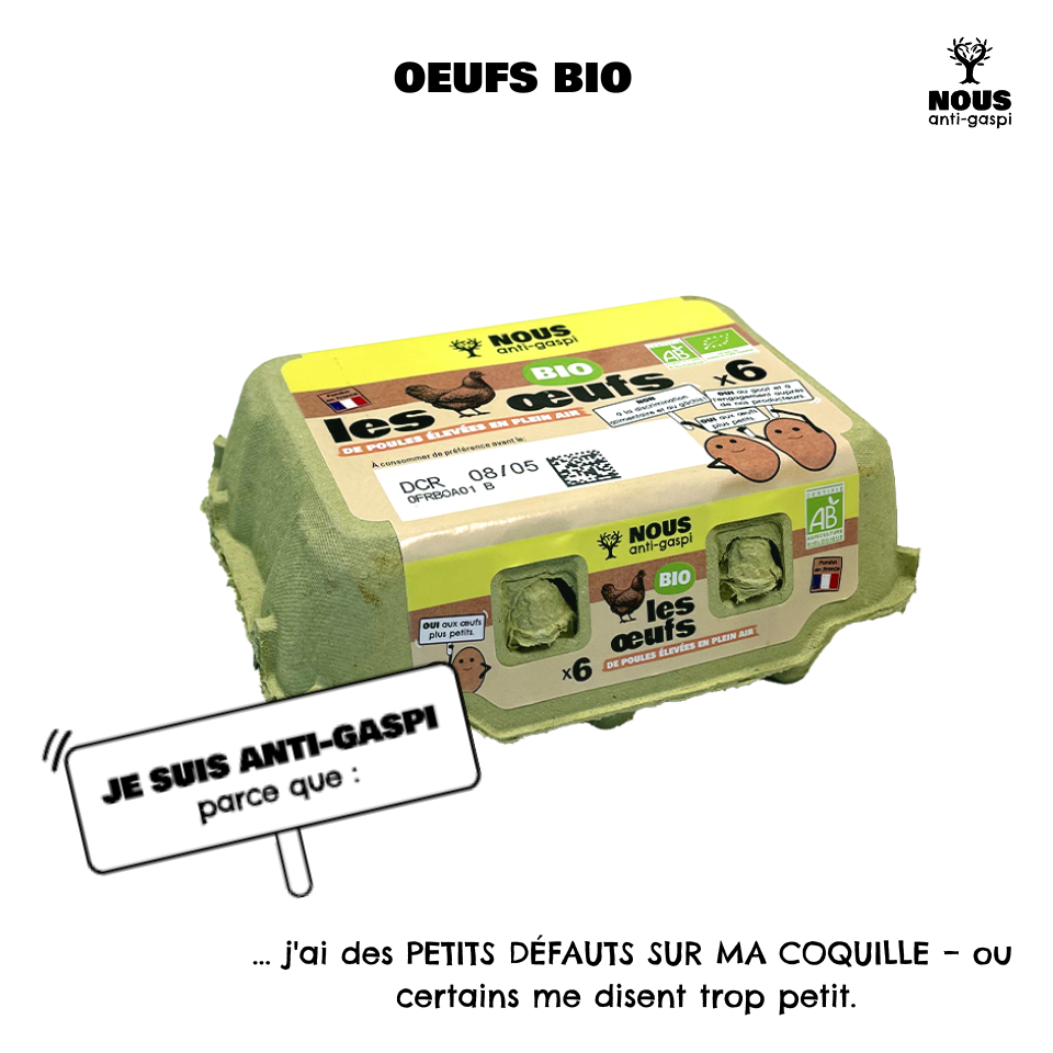 Œufs BIO NOUS anti-gaspi