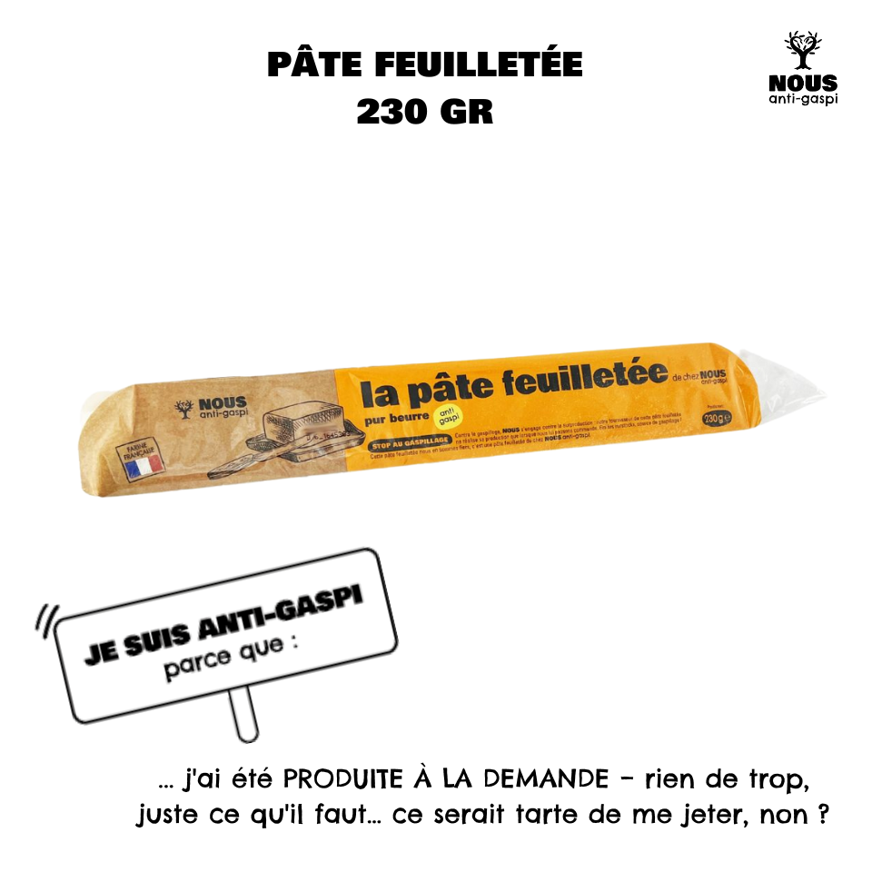 Pâté feuilletée NOUS anti-gaspi