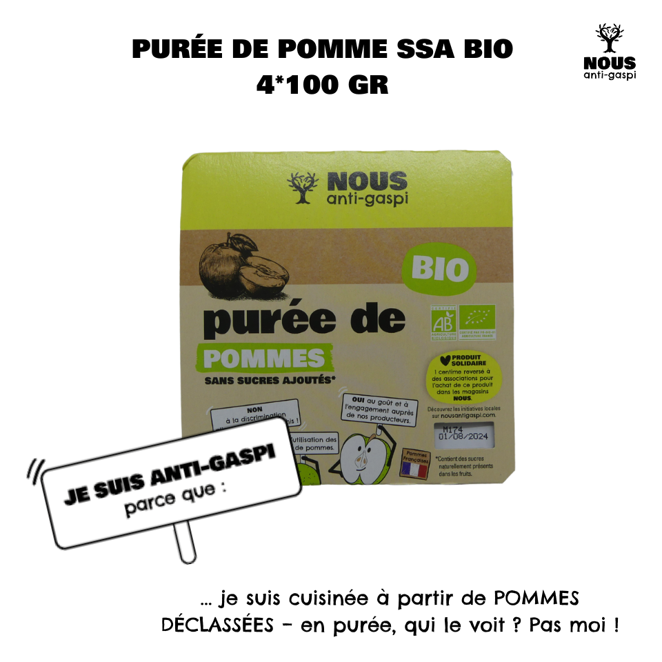 Purée pomme NOUS anti-gaspi