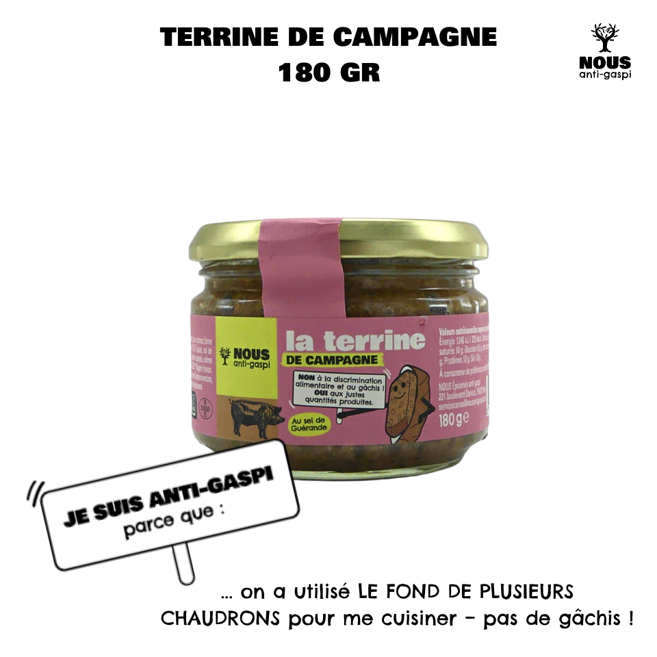 Terrine de campagne NOUS anti-gaspi