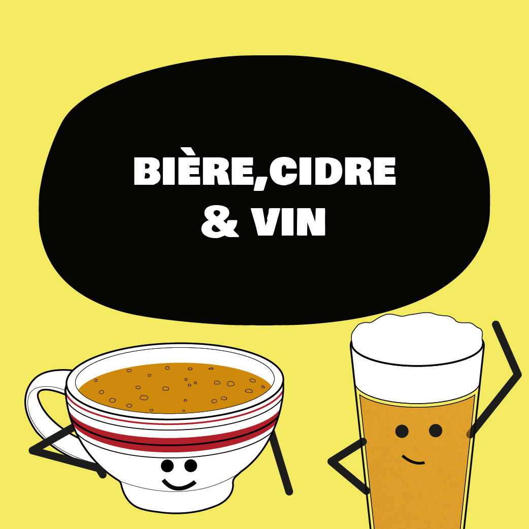 Bière cidre et vin NOUS anti-gaspi