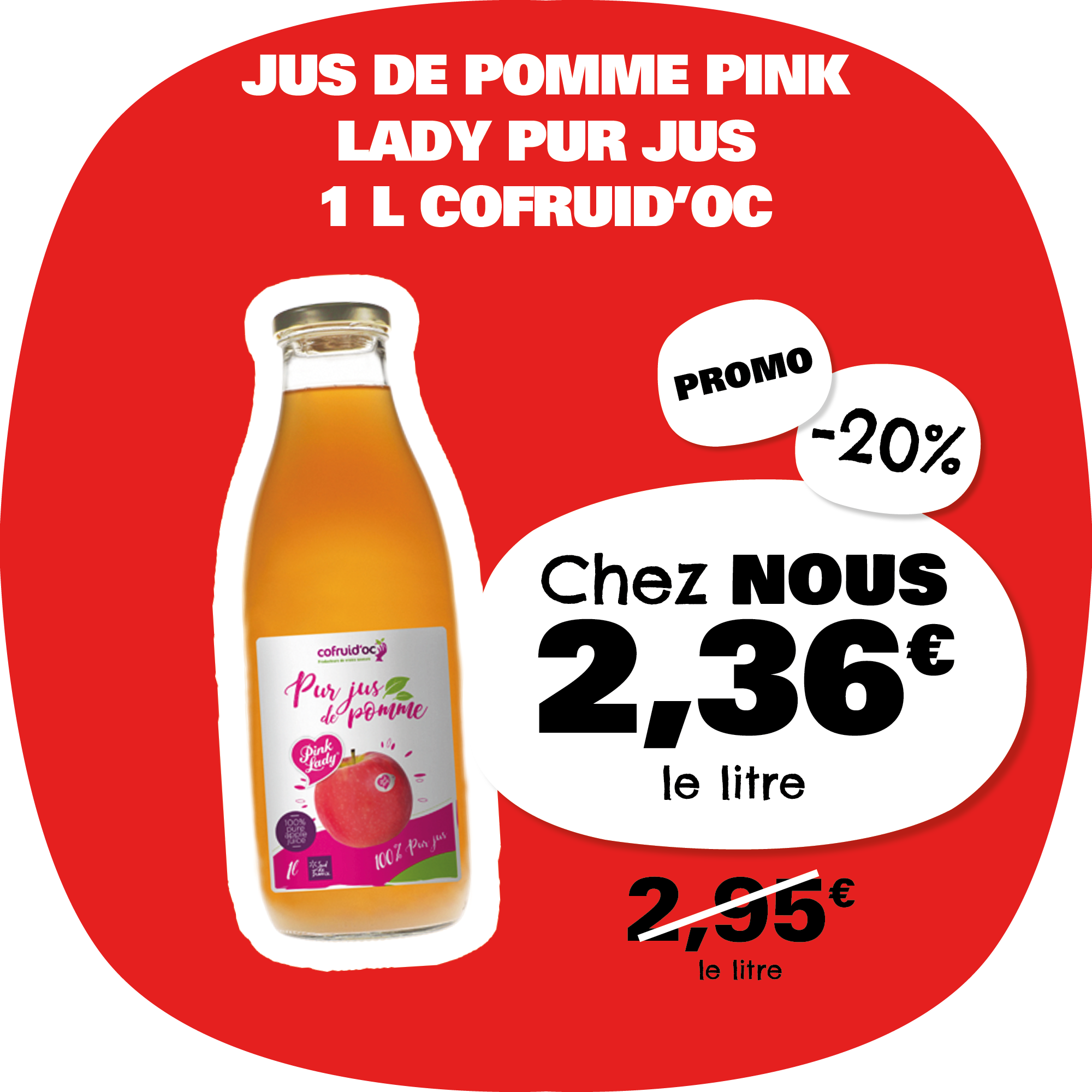 Jus de pomme pink lady pur jus