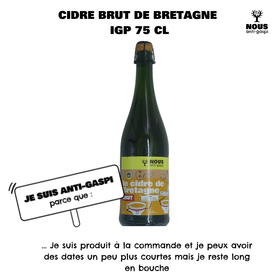 Cidre brut NOUS anti-gaspi