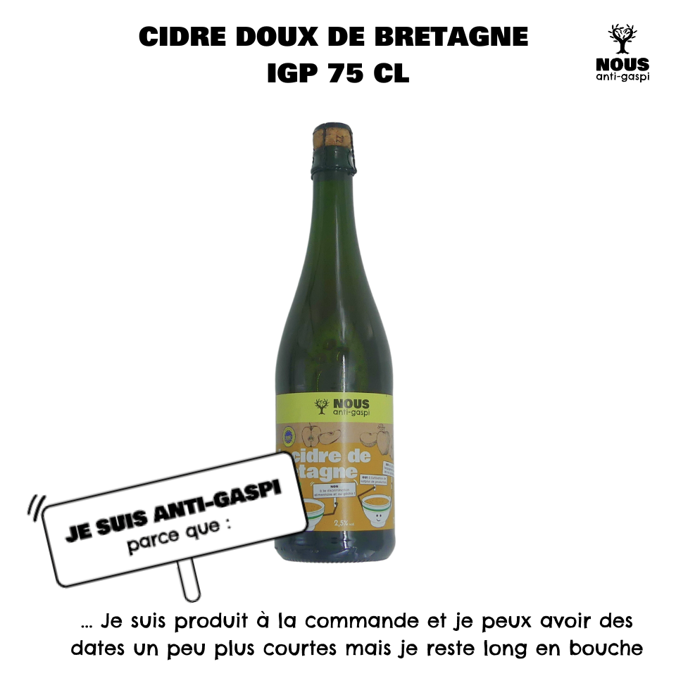 Cidre doux NOUS anti-gaspi