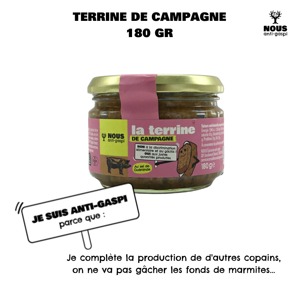 Terrine de campagne NOUS anti-gaspi