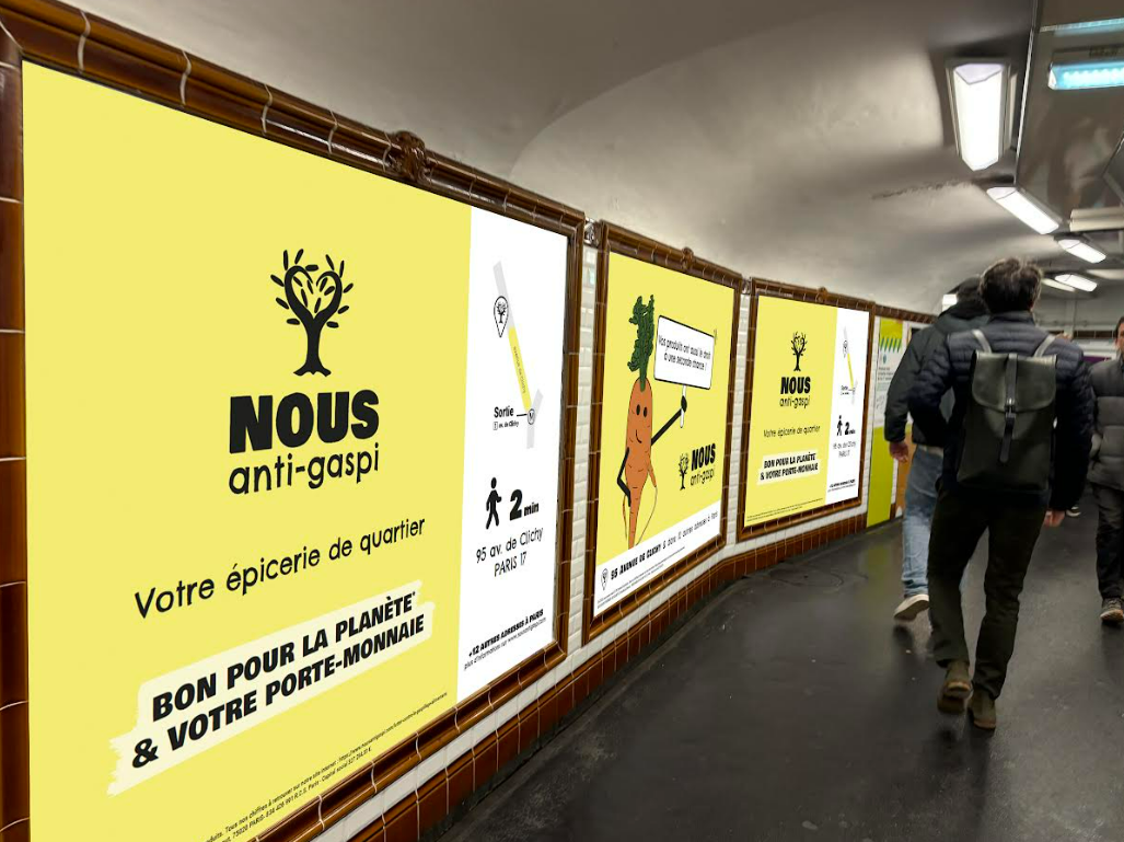 Affiche campagne métro clichy